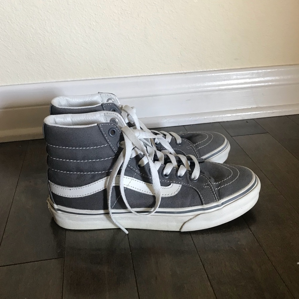 Dark Gray Vans Sk8-Hi Shoes
